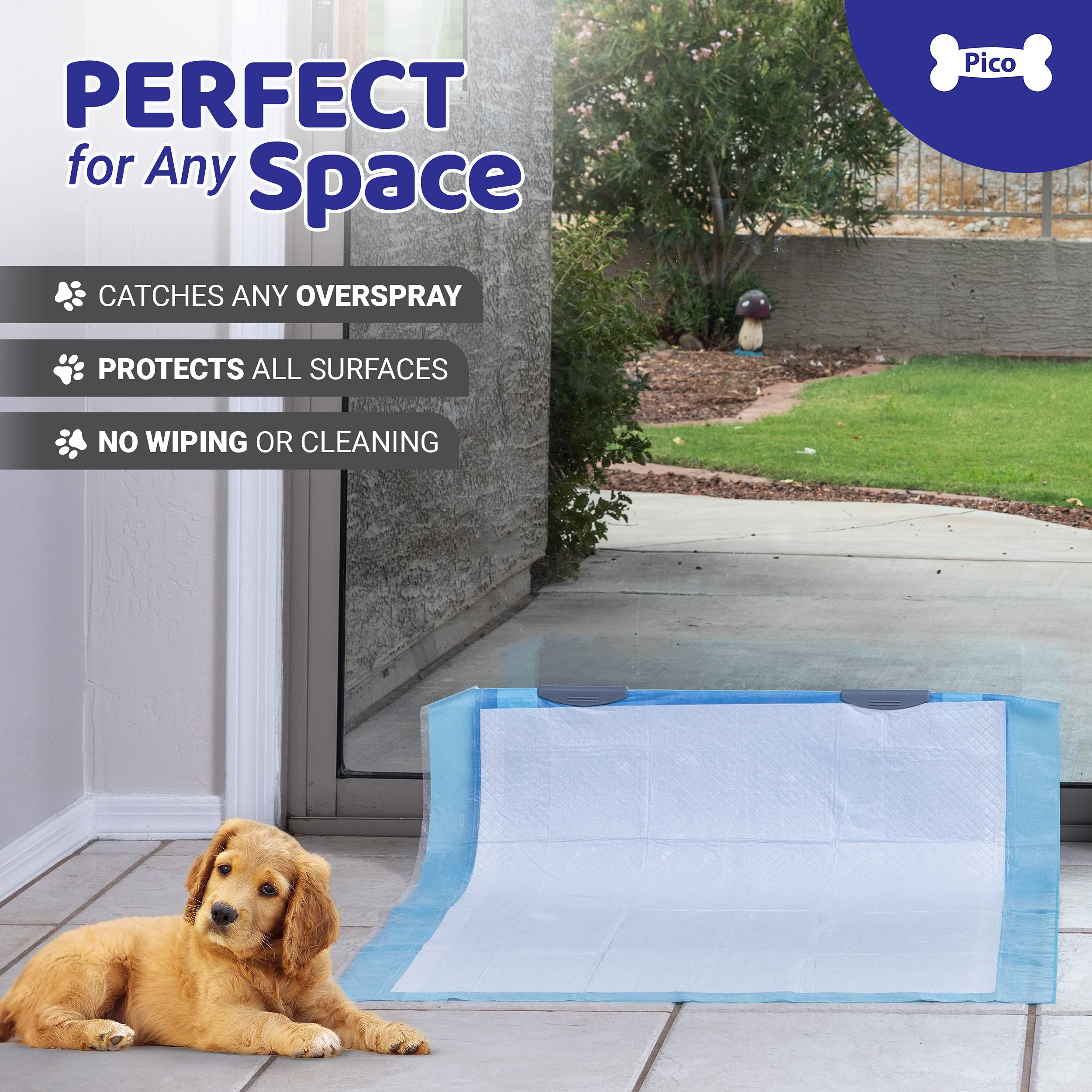 Amazon | Pico トイレ用壁 - 縦型 犬 子犬 おしっこパッド ホルダー